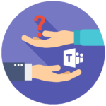 MS Teams online podpora, ikonka nebo logo služby