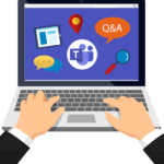 MS Teams rozhraní s bulletiny a oznámeními