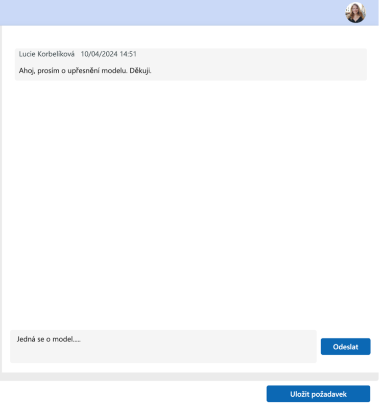 Aplikace HelpDesk chat